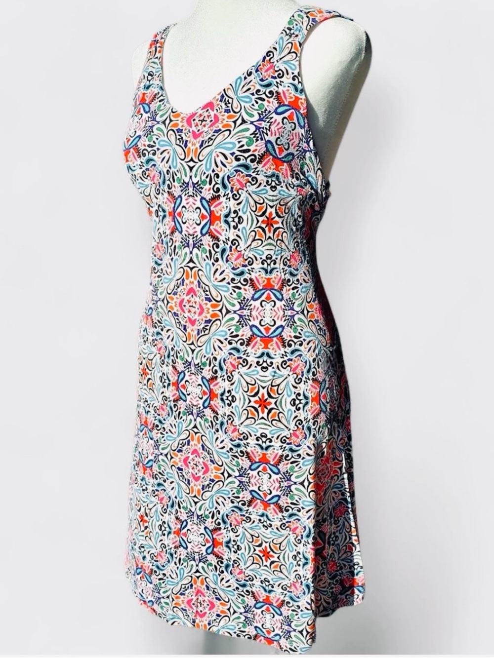Cynthia Rowley geometric shape pattern summer dress size S